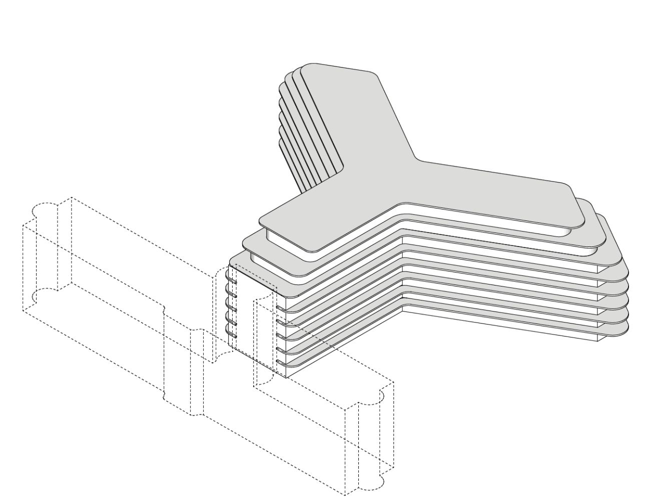 Moderne elegante architectuur